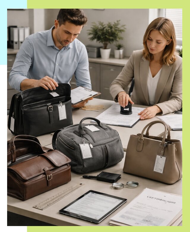 Сертификация сумок в Ревде от 7934 руб. | Алешин-Рвд