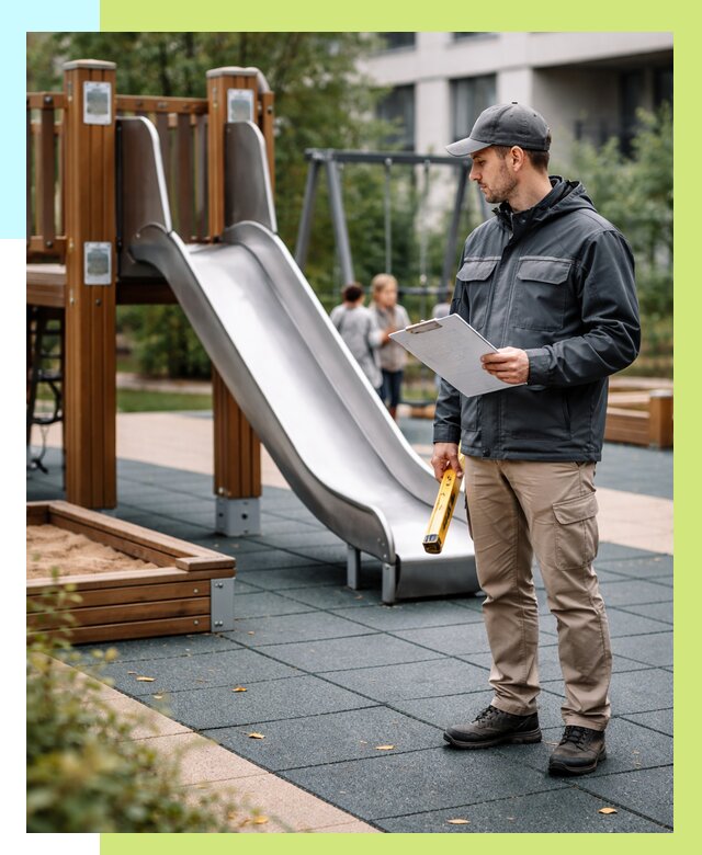 Сертификация детских площадок в Ревде от 26448 р. | Алешин-Рвд