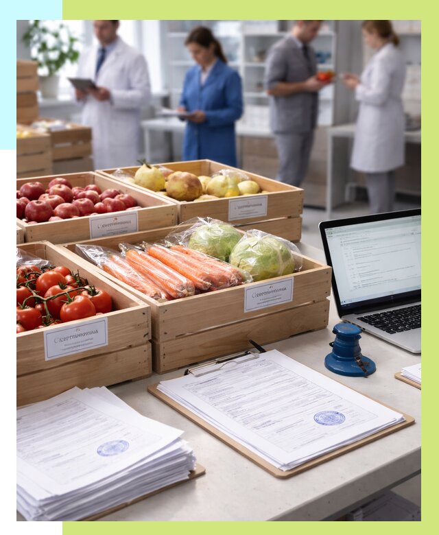 Сертификация овощей и фруктов в Ревде от 8992 р. | Алешин-Рвд