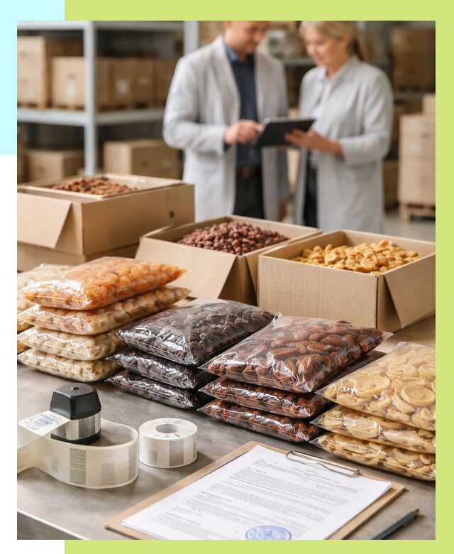 Сертификация сухофруктов в Ревде от 12695 р. | Алешин-Рвд под ключ