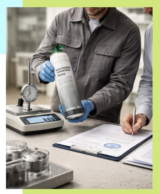 Сертификация монтажной пены в Ревде от 15869 р. | Алешин-Рвд