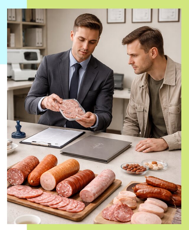 Сертификация колбасных изделий в Ревде от 7934 р. | Алешин-Рвд