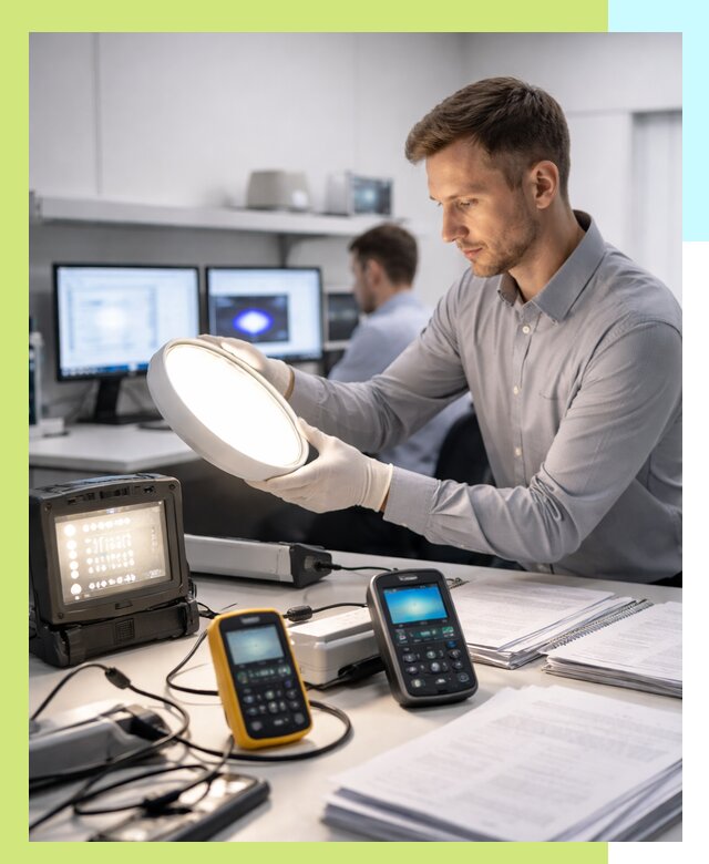 Сертификация светильников в Ревде: испытания и оформление